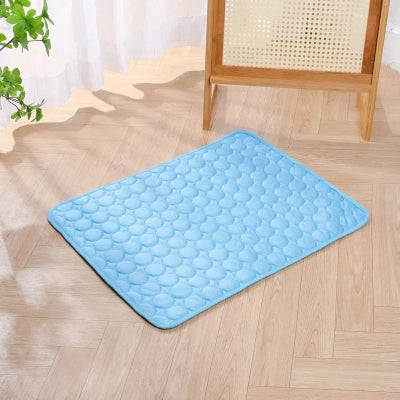 Tapis refroidissement pour chien - couverture été anti-chaleur-bleu