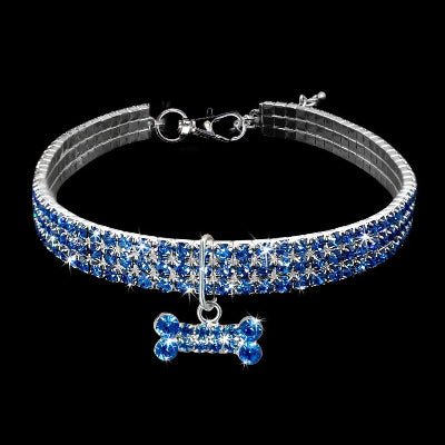 collier-pour-chien-bling-bling-bleu