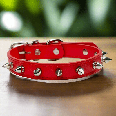 collier-pour-chien-cuir-rouge
