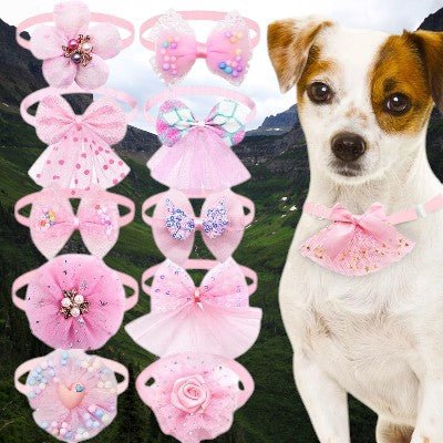 collier-pour-chien-dentelle-rose-mauve