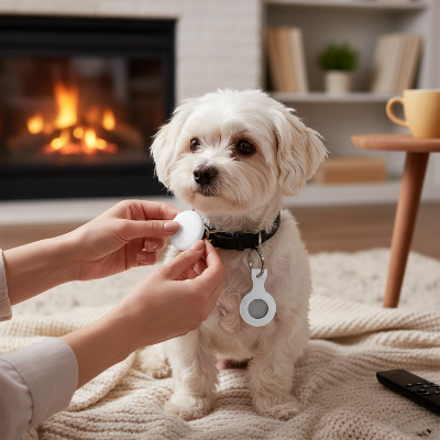 collier pour chien - localisation installation du produit