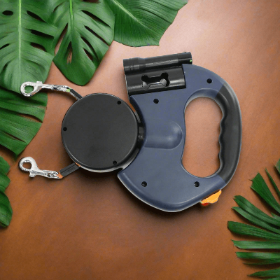 double-laisse-pour-chien-rétractable-bleu