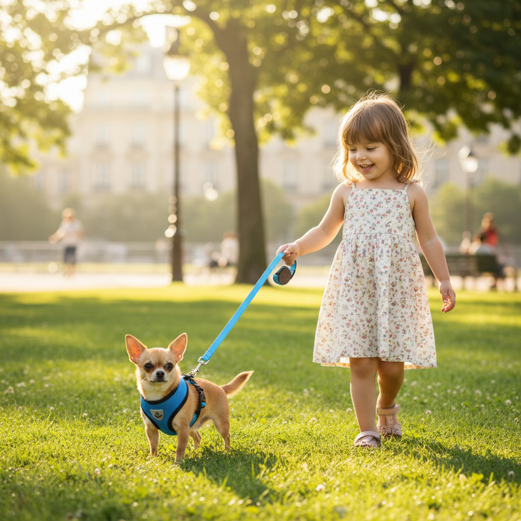 Harnais petit chien - laisse - au royaume des chiens