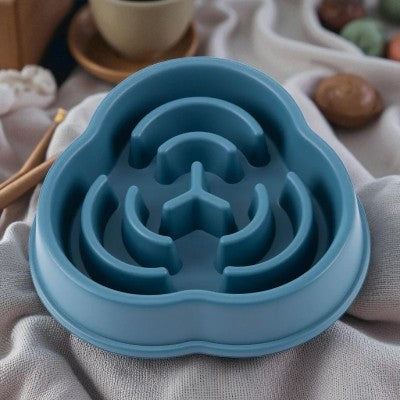 gamelle-anti-glouton-chien-alimentation-lente-bleu