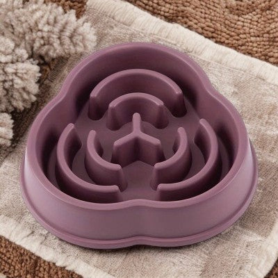 gamelle-anti-glouton-chien-alimentation-lente-mauve