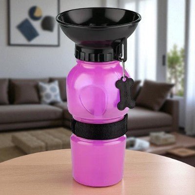 gourde-pour-chien-plastique-rose