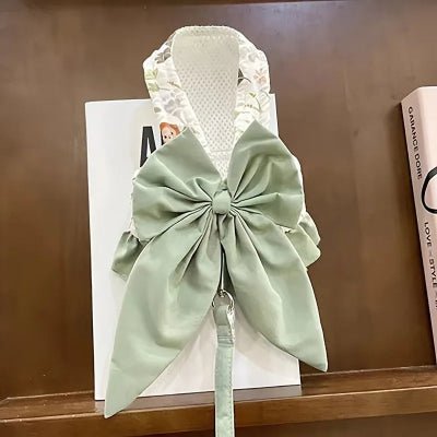 harnais-petit-chien-noeud-papillon-vert