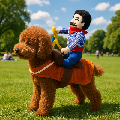 harnais-pour-chien-cowboy-relaxe-au-parc