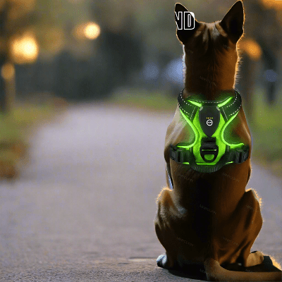 harnais-pour-chien-led-regardant-loin