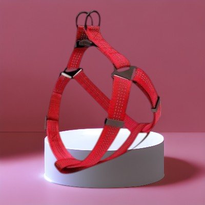 harnais-pour-chien-reglable-y-rouge