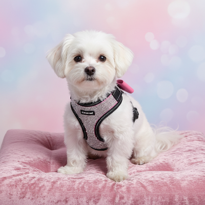 harnais chien - bling bling-Harnais bling - coussin