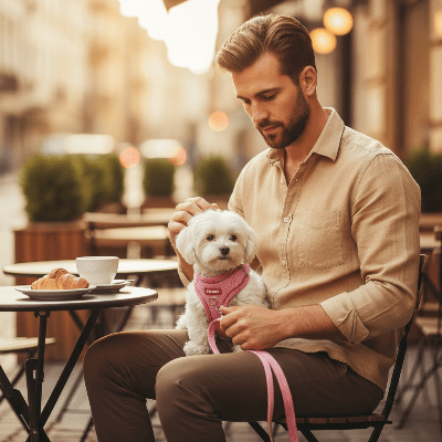 Harnais en Y - petit chien - au royaume des chiens