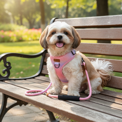 harnais pour chien - coloré-Shih Tzu mauve rose