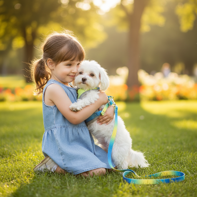 harnais pour chien - souple-Fille Maltais