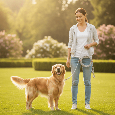 Laisse chien - double - au royaume des chiens