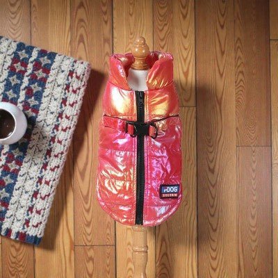 impermeable-pour-chien-doublure-chaude-en-velours-rose-rouge