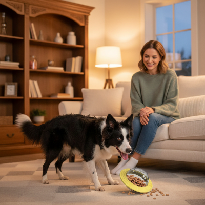 jouet-interactif-pour-chien-soucoupe-spatiale-chien-joue-salon-avec-maitresse-avec-le-jaune