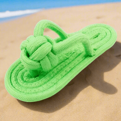 jouet-pour-chien-sandale-vert