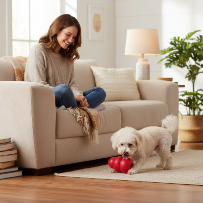 jouet pour chien -  à mâcher résistant-chien-joue-salon