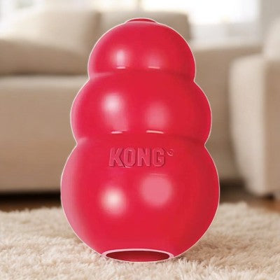 jouet pour chien -  à mâcher résistant -Kong-classiques-rouge