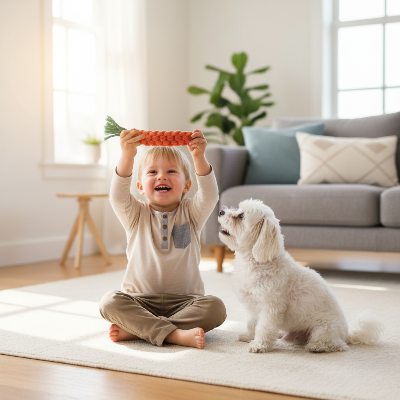 jouets pour chiens - carottes-Enfant et carotte