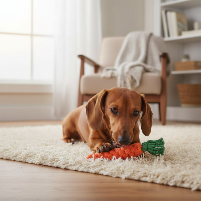 jouets pour chiens - carottes-Teckel