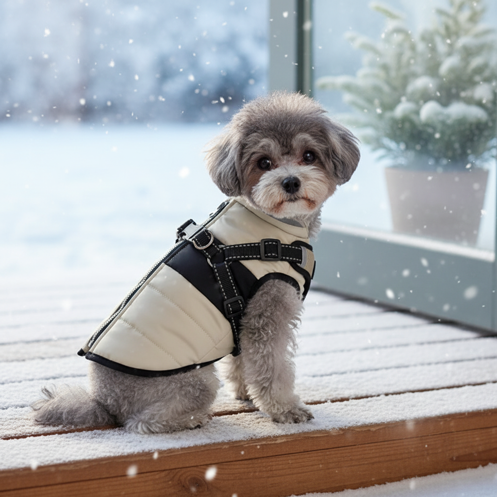 Lifestyle beige - perron hivernal