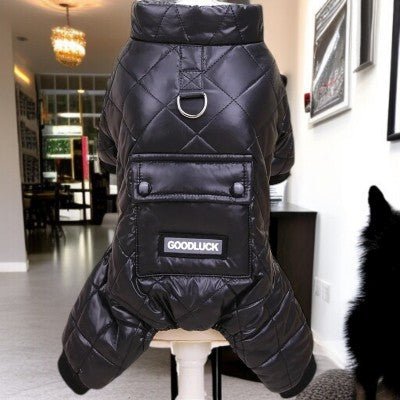 manteau pour chien - combinaison chaude et épaisse-noir