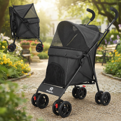 Poussettes pour chiens couleur noire