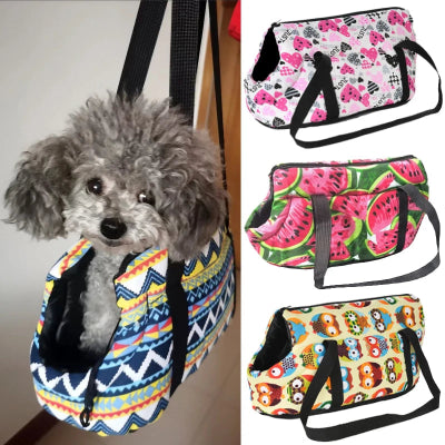 sac de transport chien -  pour petits chiens portable côté-differents-modeles-coeur-melon-deau-hiboux