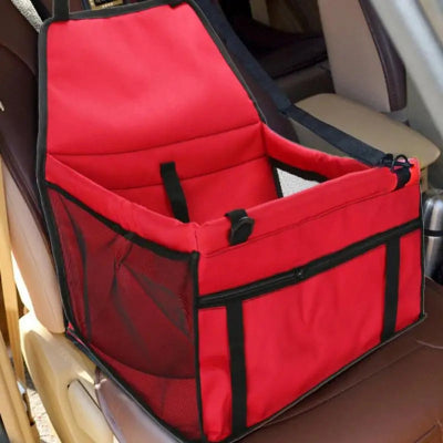 sac de transport pour chien - pliable imperméable siège voiture-rouge-devant-siege