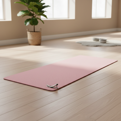 tapis de yoga - pliable rose, écologique, pour voyage, Fitness, exercice-Tapis 3mm