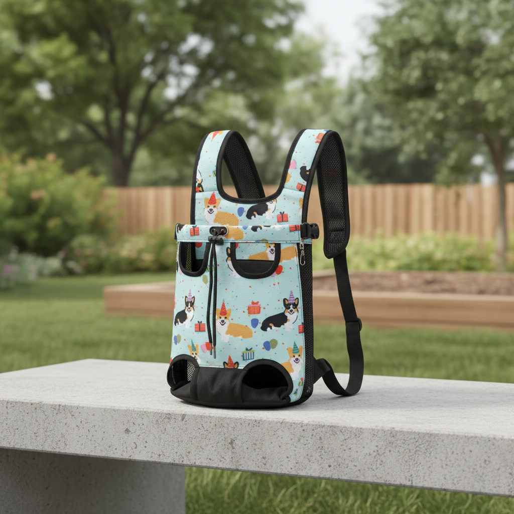 Sac à dos pour chien  - maille respirante exterieur